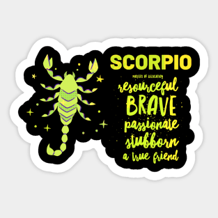 SCORPIO Masters of Dedication Sticker